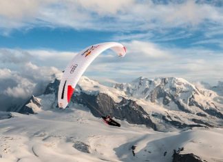 Speedriding Through An Alpine Resort
